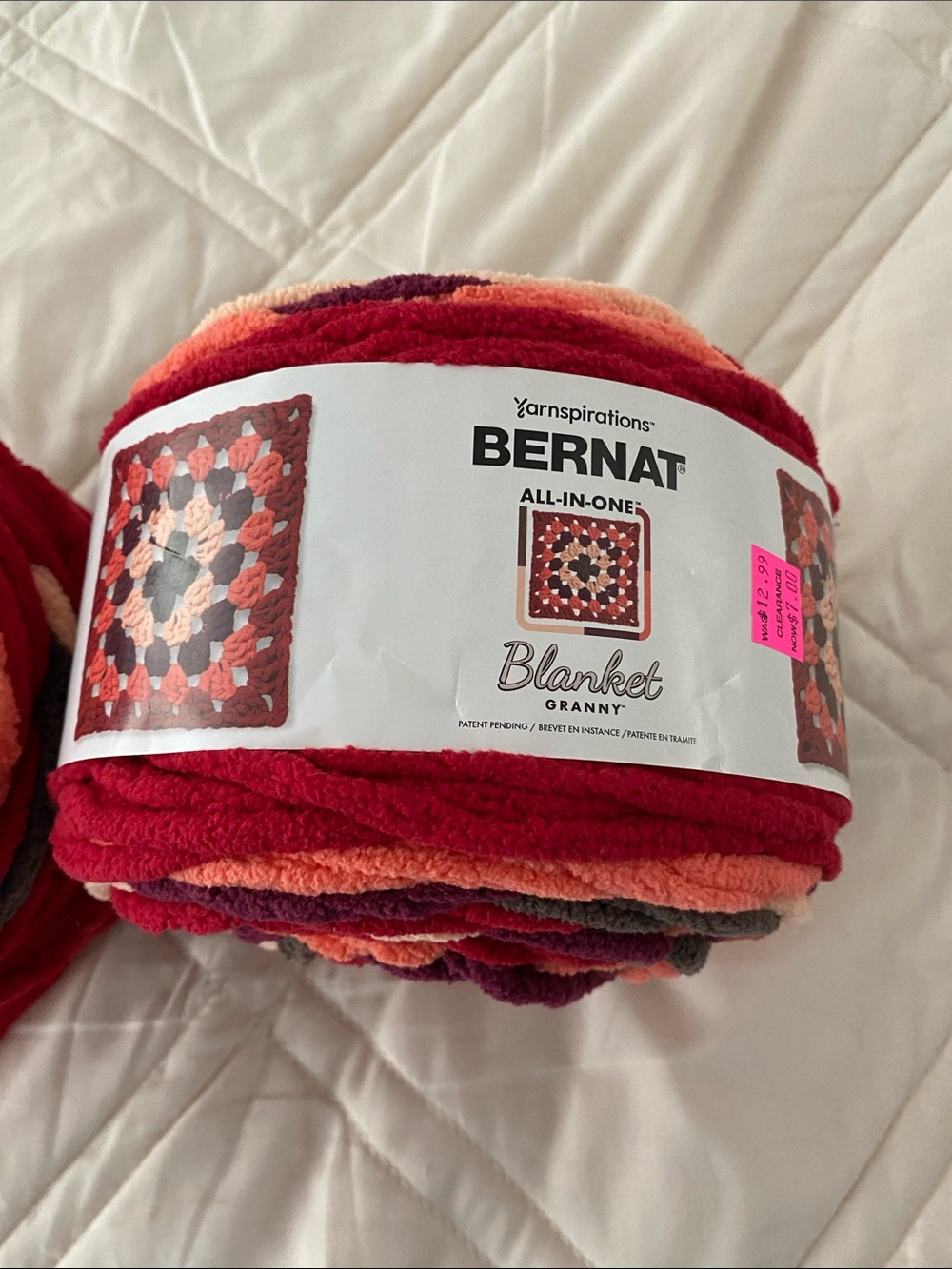 2 Bernat All-In-One Granny Blanket Yarn